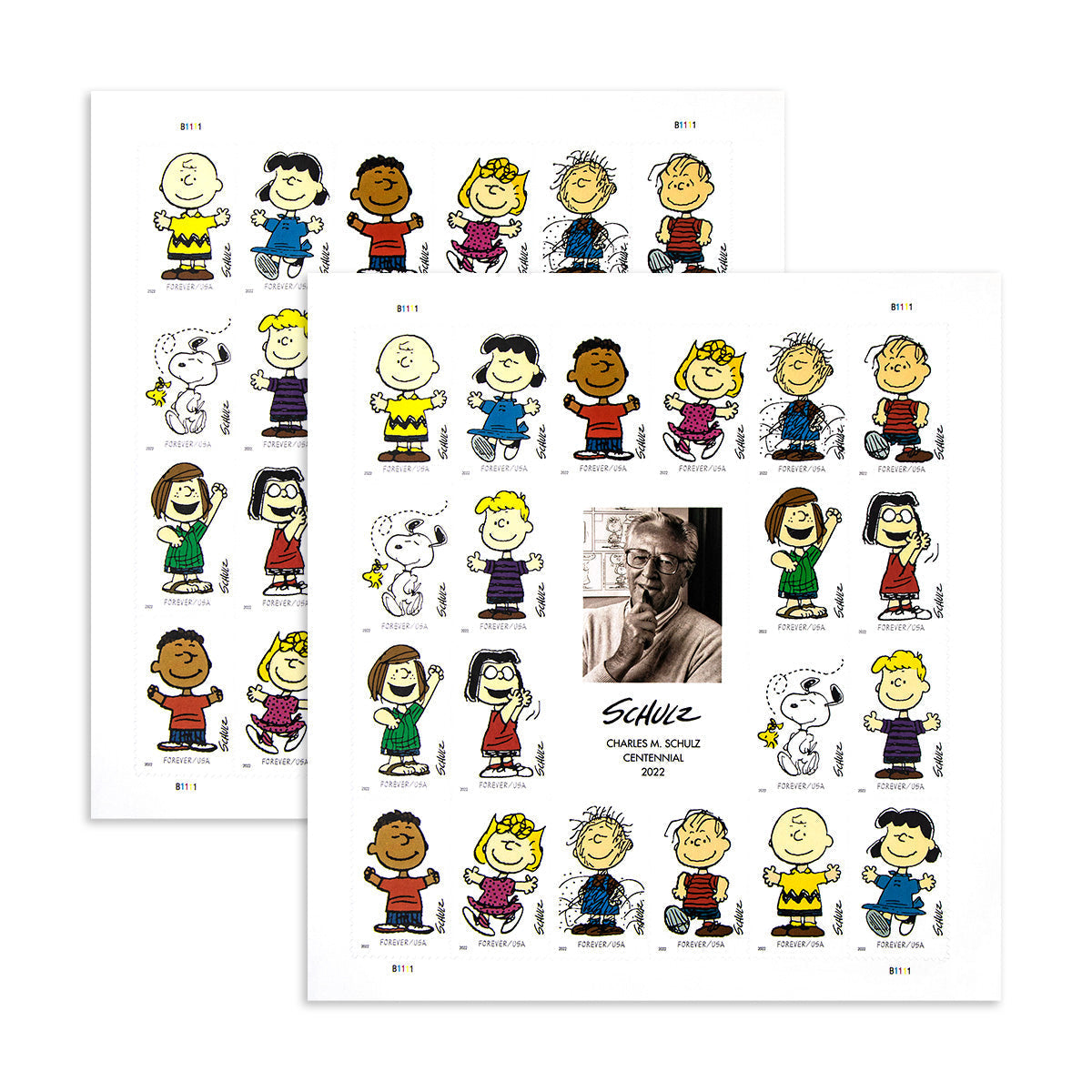 2022 Centennial of Cartoonist Charles M. Schulz's Birth With New Forever First Class Postage Stamps Foreverstamp