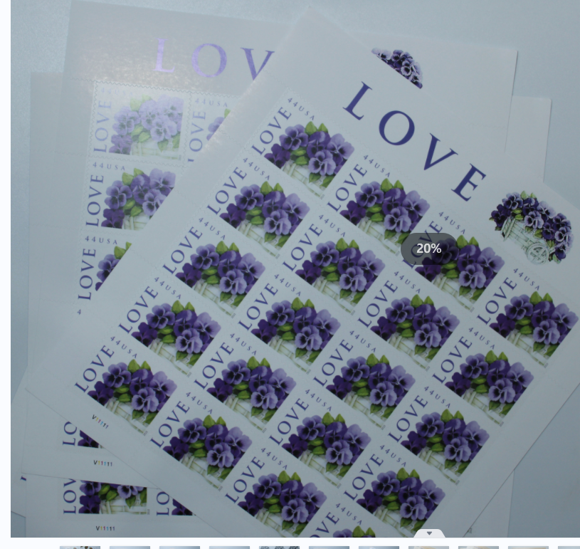2010 Love-Purple Orchid in Snow Postage  First Class Postage Stamps (Value Stamp Not Forever) Stamp Online Store