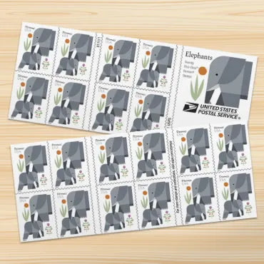 2022 Elephants Forever First Class Postage Stamps Foreverstamp