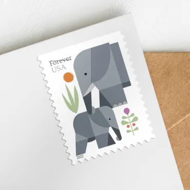 2022 Elephants Forever First Class Postage Stamps Foreverstamp