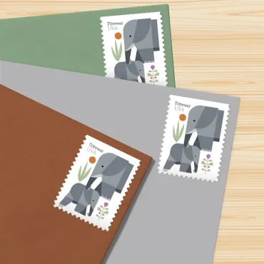 2022 Elephants Forever First Class Postage Stamps Foreverstamp