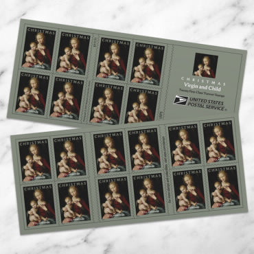 2022 Virgin and Child  Forever First Class Postage Stamps lumauv