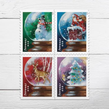 2023 Snow Globes Forever First Class Postage Stamps Foreverstamp