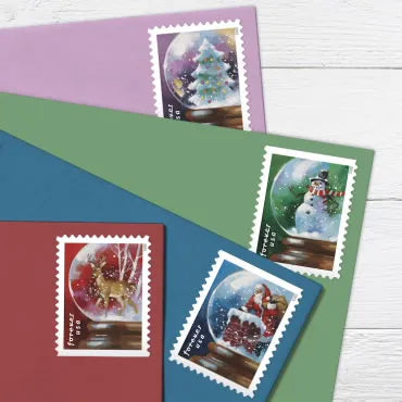2023 Snow Globes Forever First Class Postage Stamps Foreverstamp