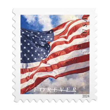 2024 U.S. Flags Forever First Class Postage Stamps Stamp Online Club