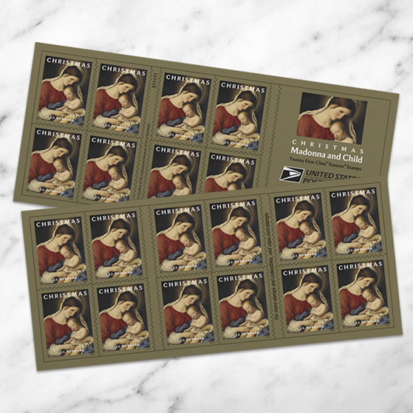 2024 Christmas Madonna and Child Forever First Class Postage Stamps Stamp Online Store