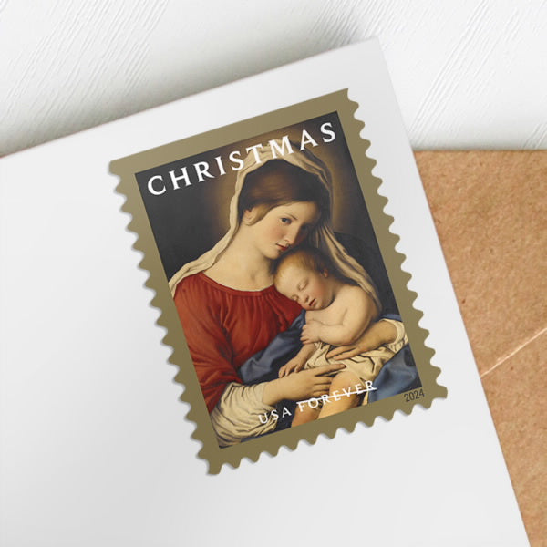 2024 Christmas Madonna and Child Forever First Class Postage Stamps Stamp Online Store