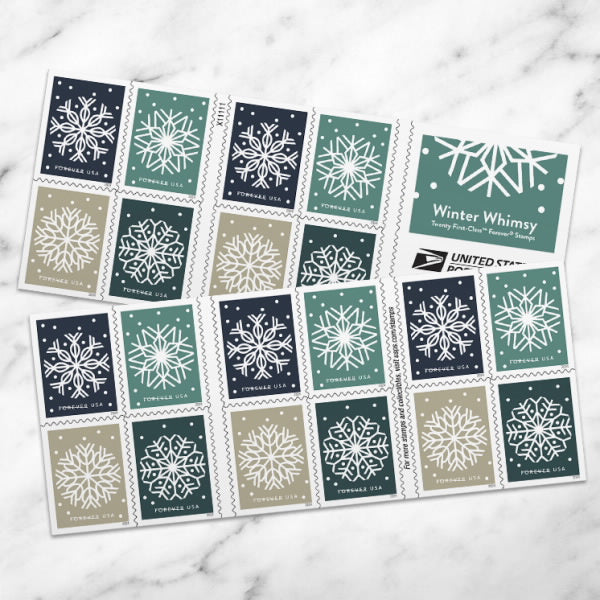 2024 Winter Whimsy Forever First Class Postage Stamps Stamp Online Store