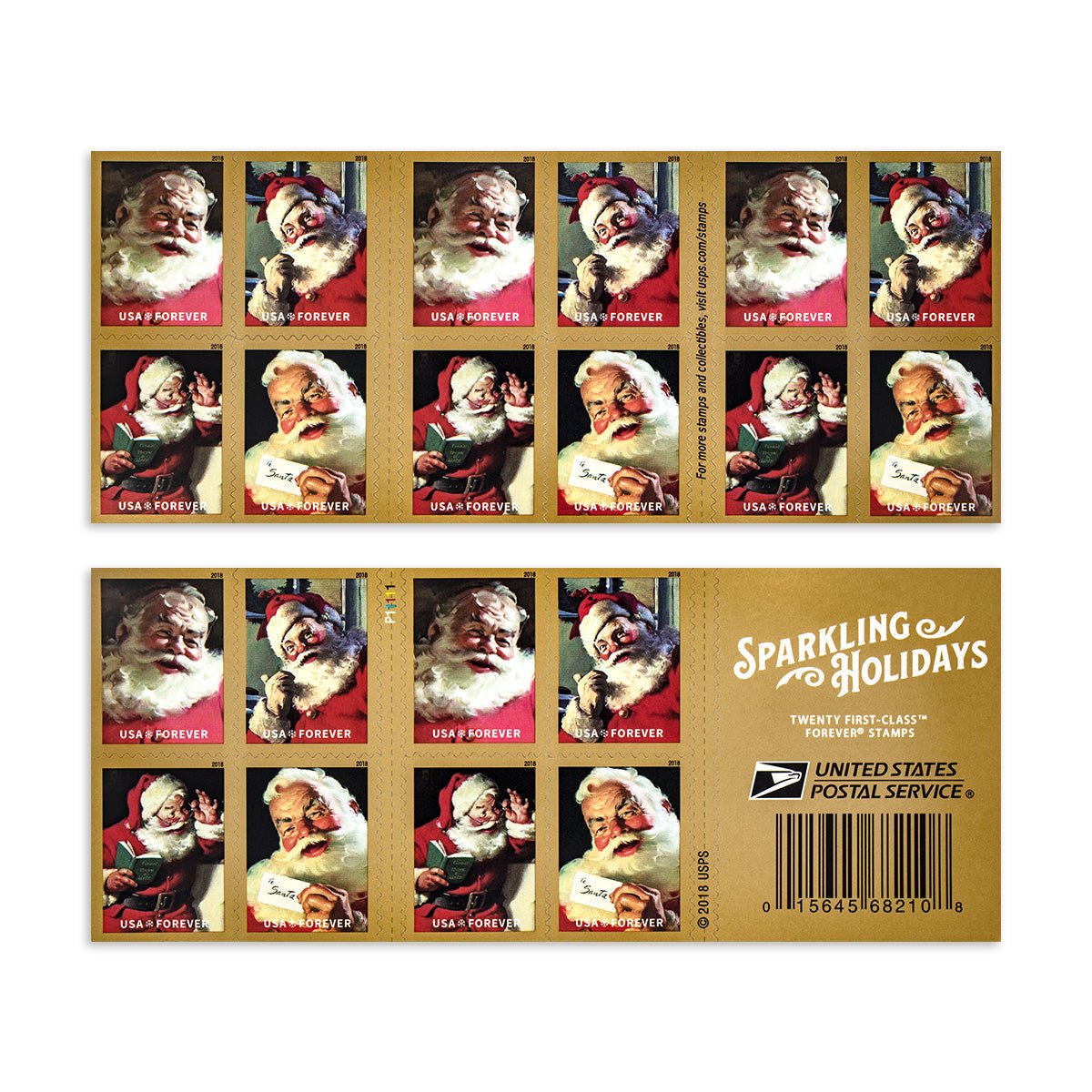 2018 Sparkling Holidays Forever First Class Postage Stamps Foreverstamp