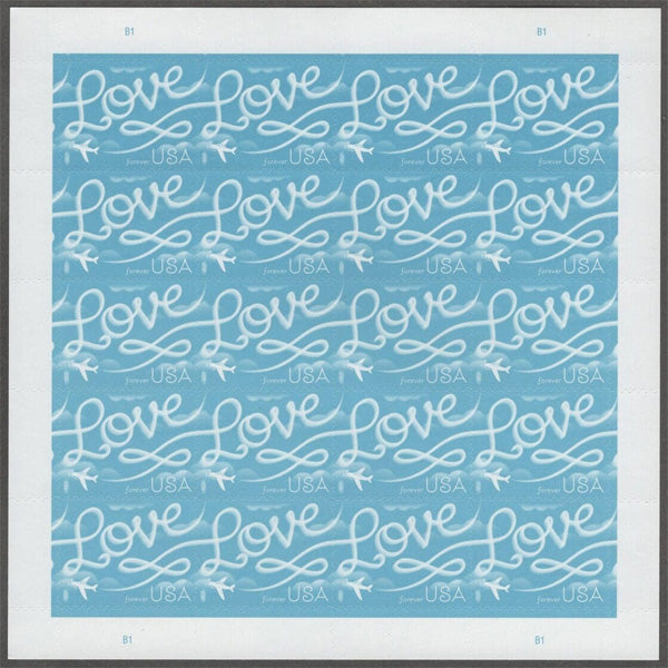 2017 Love Series: Airplane Skywriting “Love” Forever First Class Postage Stamps Stamp Online Store