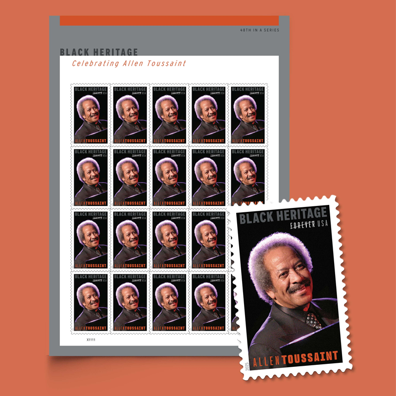 2025 Allen Toussaint (Black Heritage Series) Forever First Class Postage Stamps Stamp Online Store
