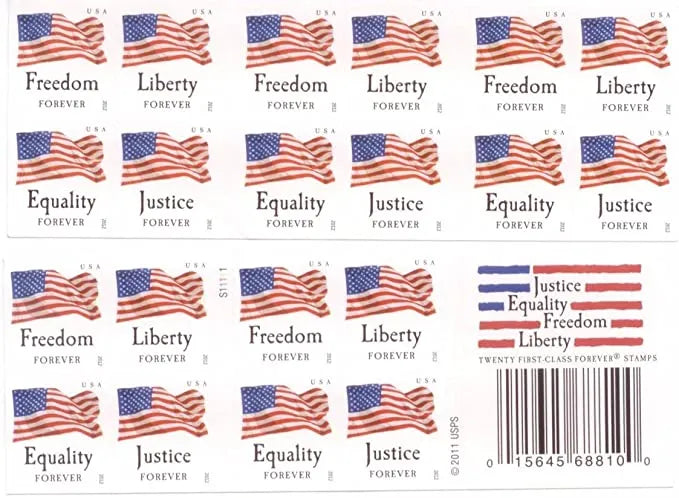 2012 Four Flags Forever First Class Postage Stamps Foreverstamp