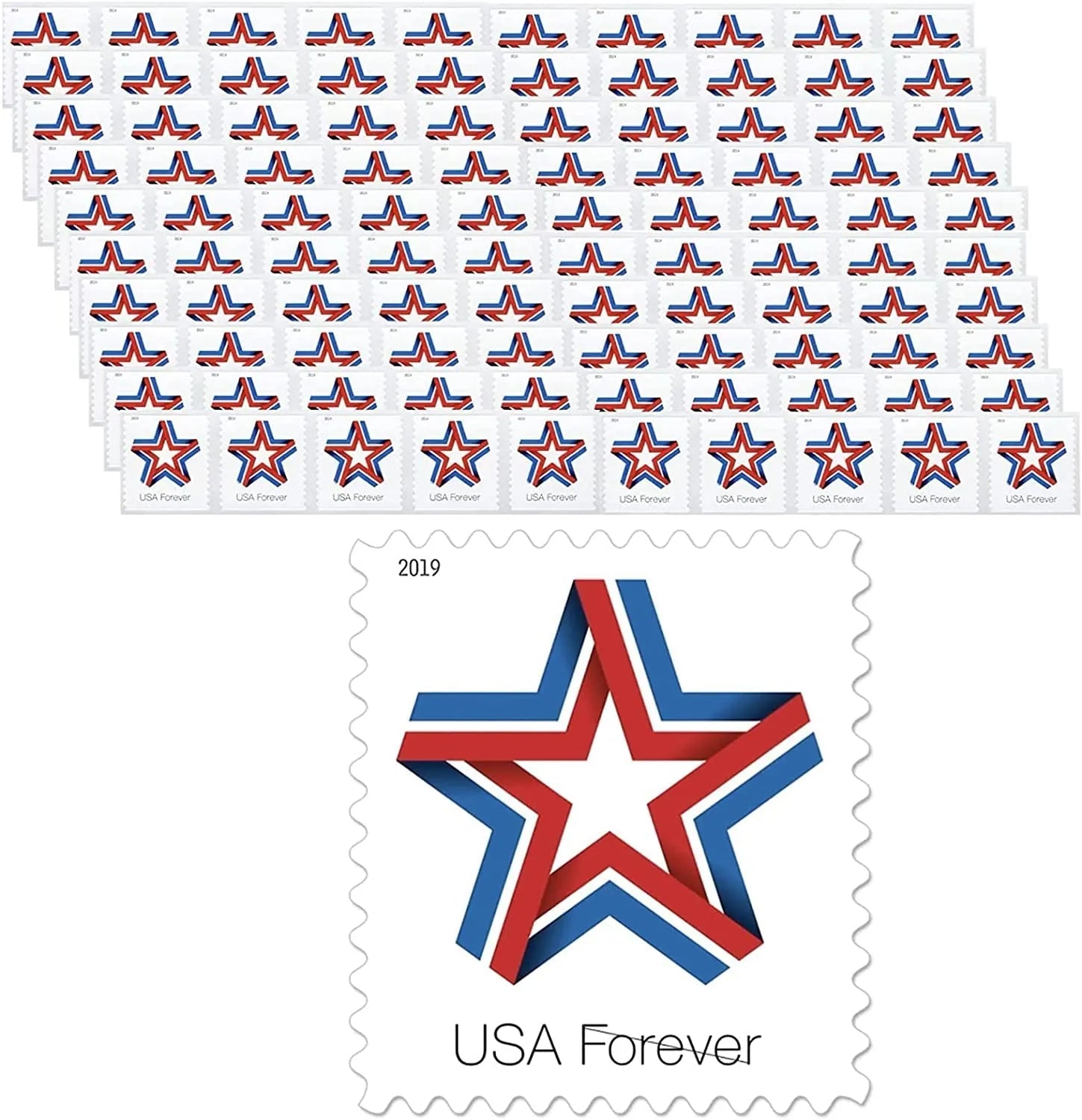 2019 Star Ribbon Forever First Class Postage Stamps Foreverstamp