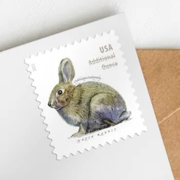2021 Brush Rabbit Forever First Class Postage Stamps Foreverstamp
