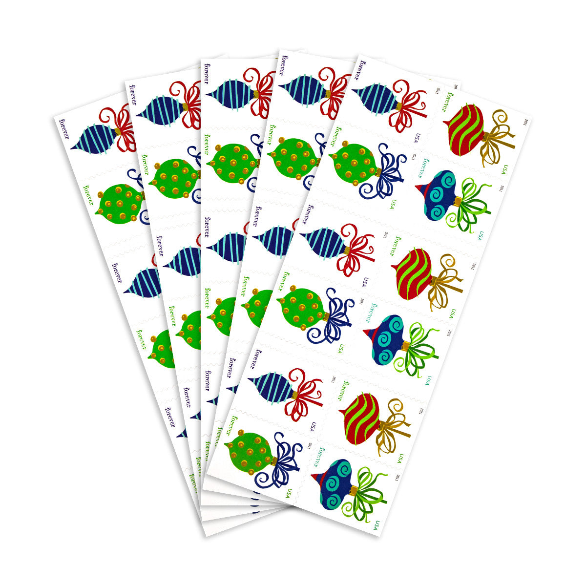 2011  Contemporary Christmas: Holiday Baubles Forever First Class Postage Stamps Foreverstamp