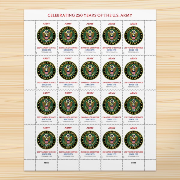 2025 U.s. Army 250th Stamps Forever First Class Postage Stamps USPostageHub