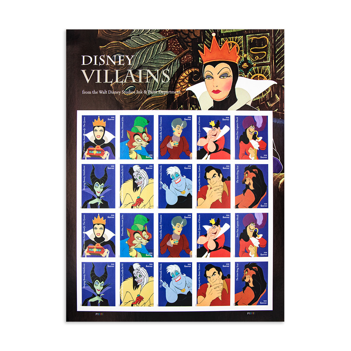 2017 Walt Disney Villains Forever First Class Postage Stamps Foreverstamp