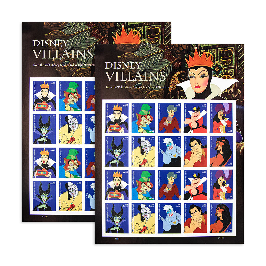 2017 Walt Disney Villains Forever First Class Postage Stamps Foreverstamp