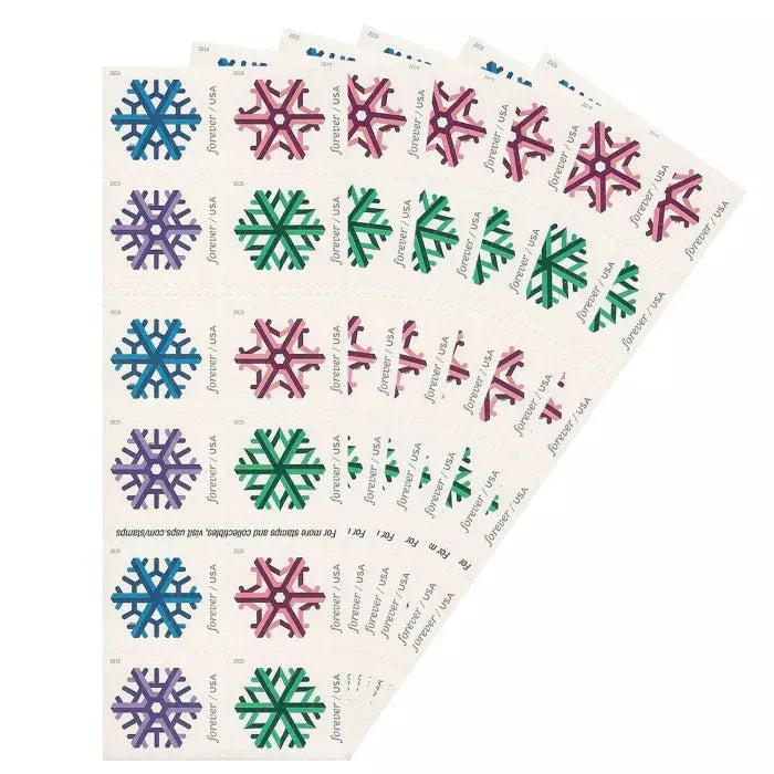 2015 Geometric Snowflake Forever First Class Postage Stamps Foreverstamp