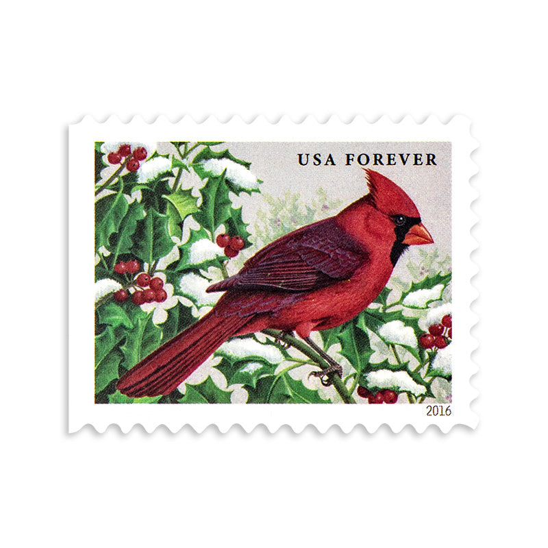 2016 Songbirds in Snow Forever First Class Postage Stamps Foreverstamp
