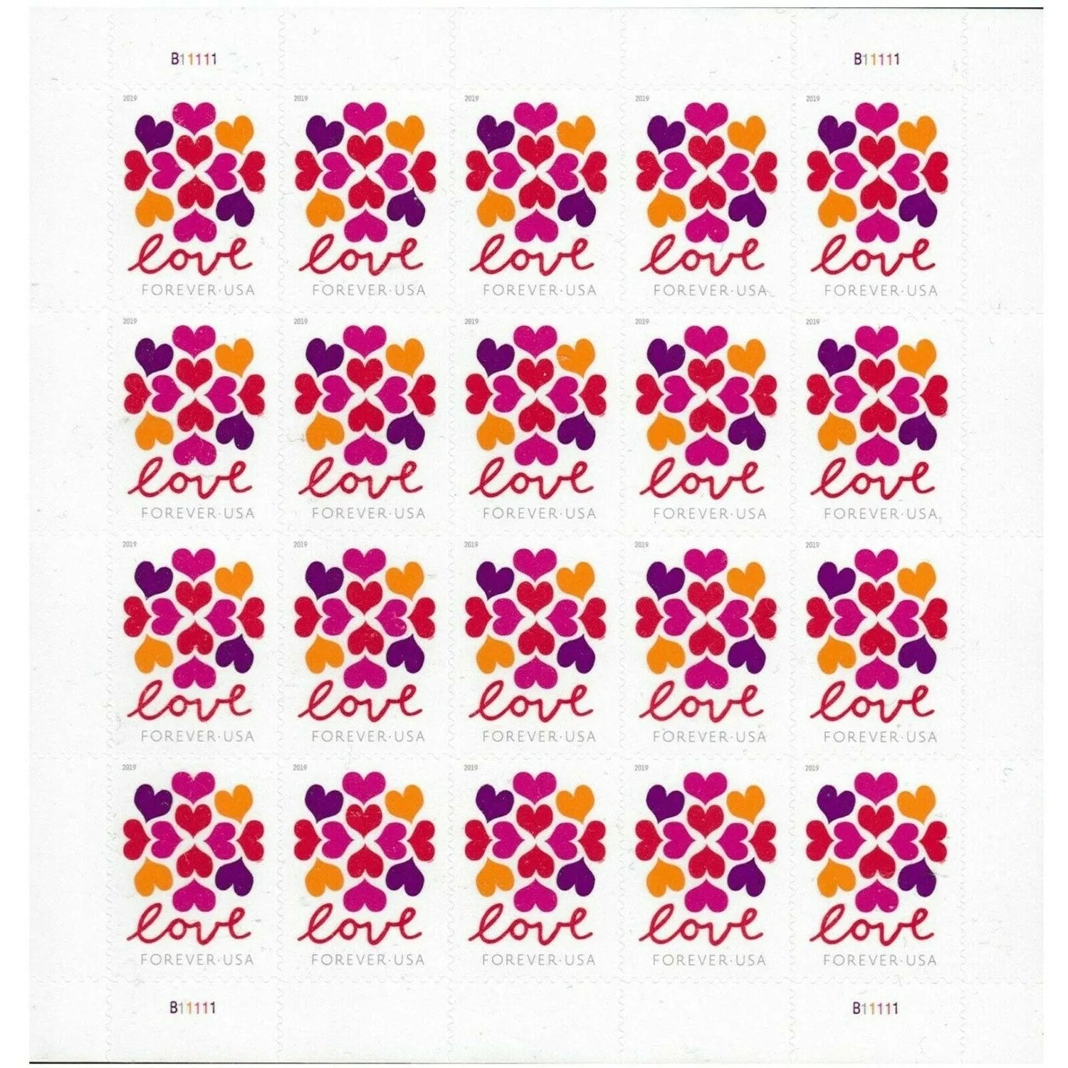 2019 Love Heart Blossom Forever First Class Postage Stamps Foreverstamp