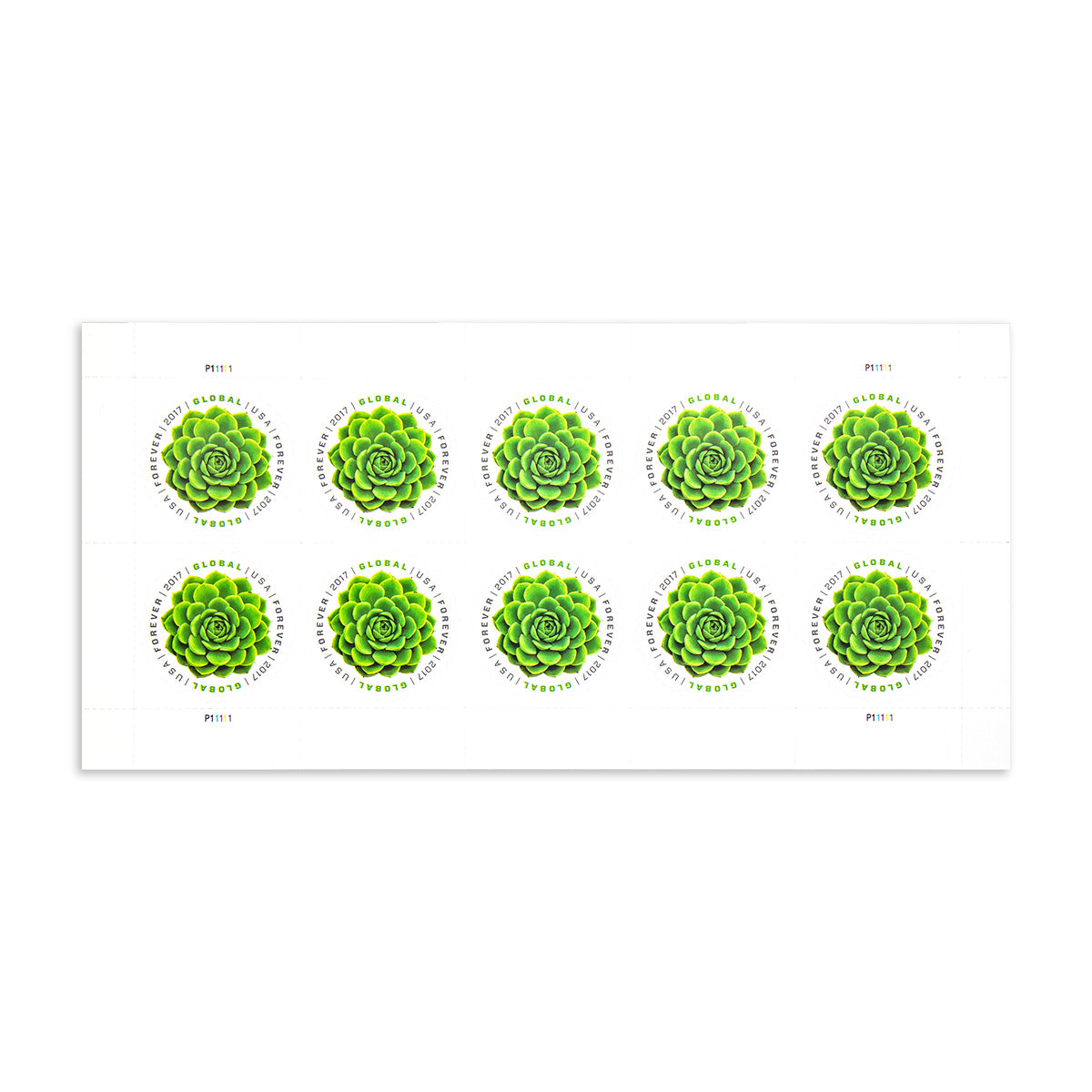 2017 Global Green Succulent  Forever First Class U.S Postage Stamps Foreverstamp