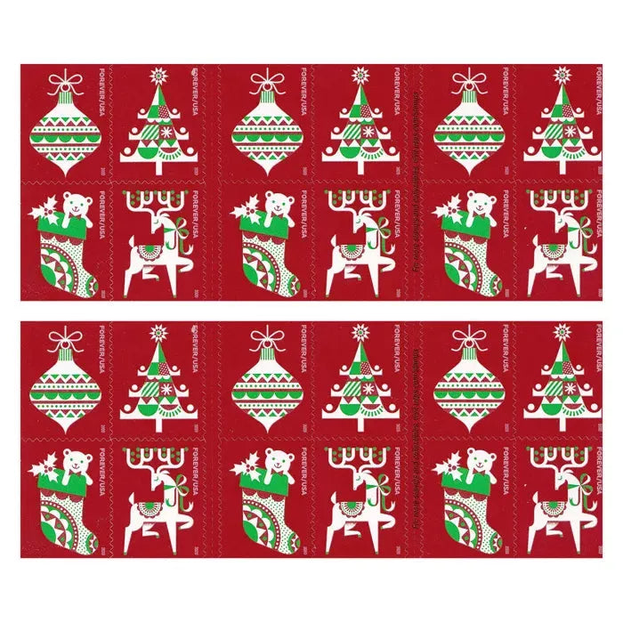 2020 Holiday Delights Christmas Forever First Class Postage Stamps Foreverstamp