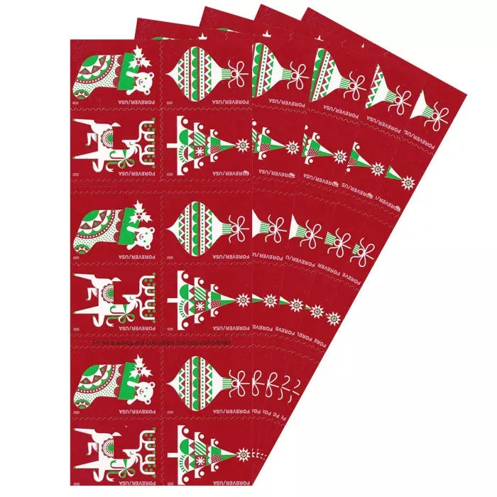 2020 Holiday Delights Christmas Forever First Class Postage Stamps Foreverstamp