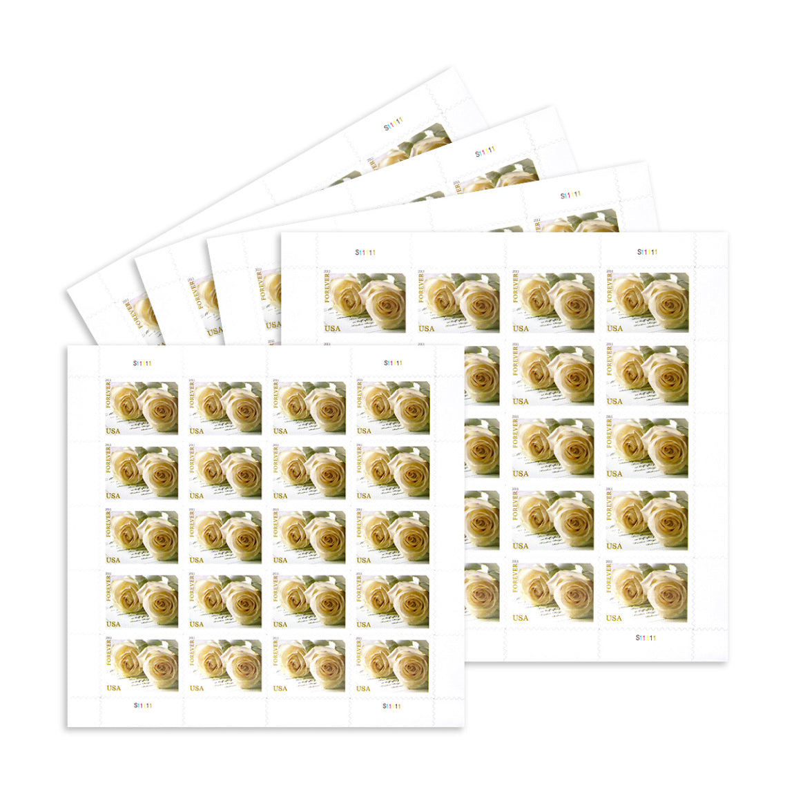 2011 Wedding Roses Commemorative Forever First Class Postage Stamps Foreverstamp