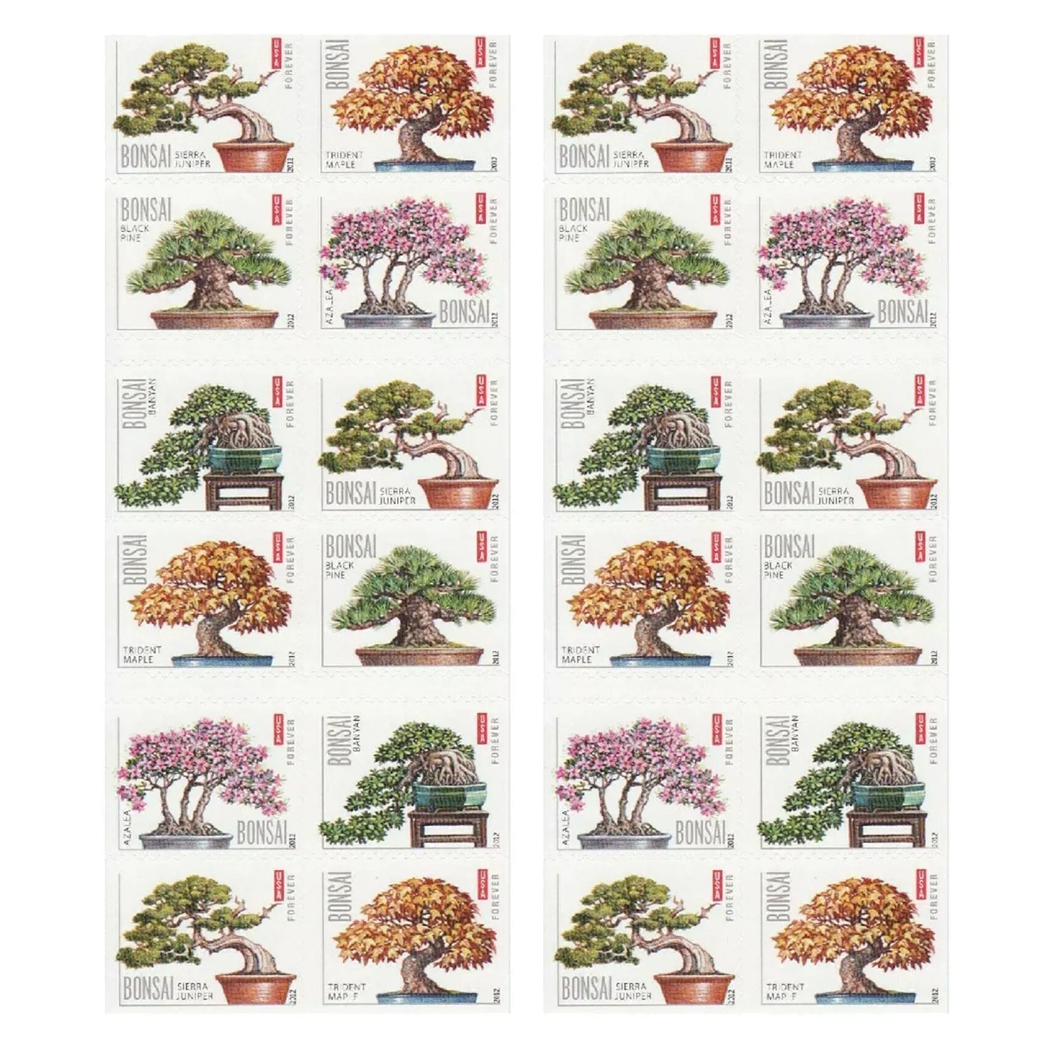 2021 Bonsai Trees Forever First Class Postage Stamps Foreverstamp