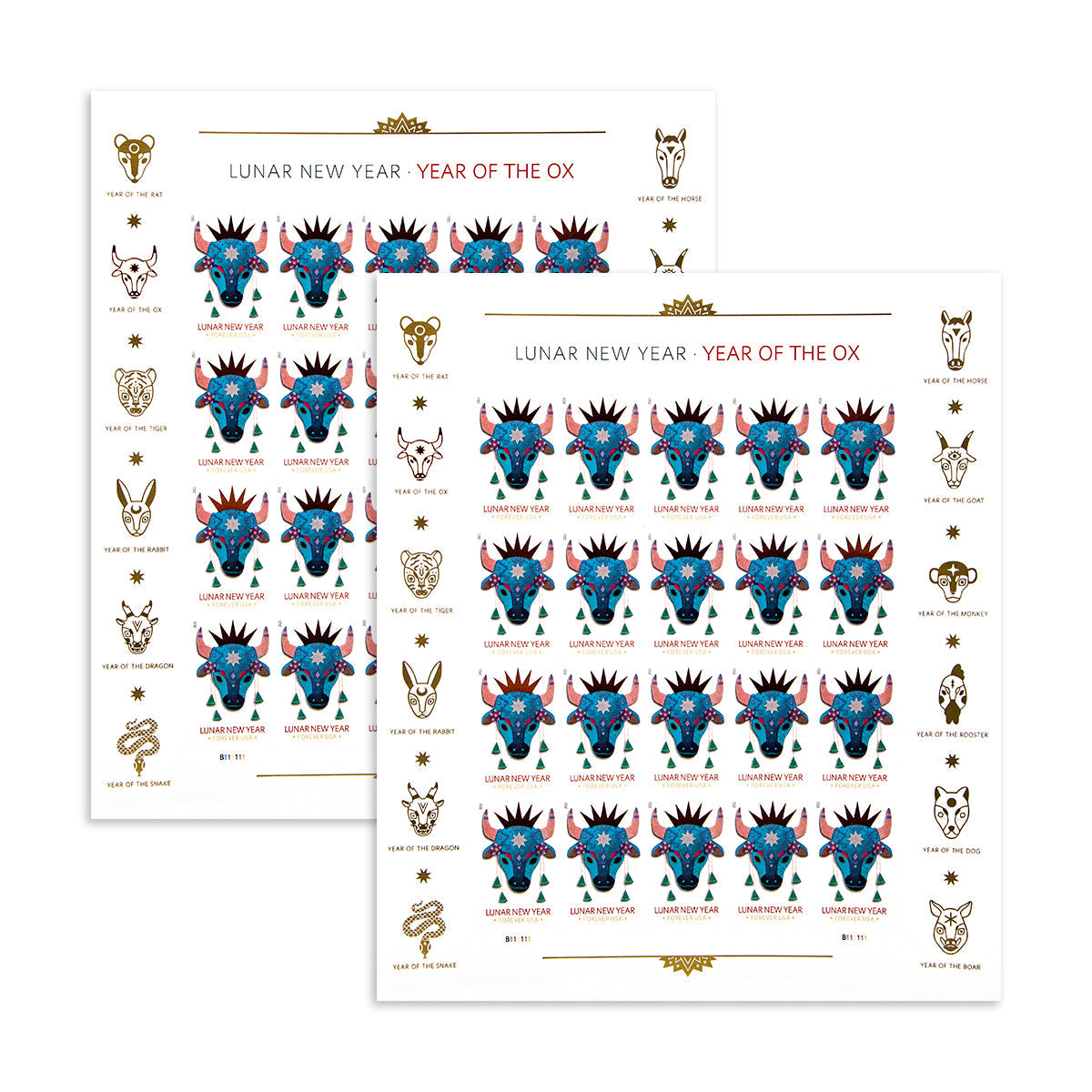 2021 Year of the Ox Stamp Celebrates Lunar New Year Forever First Class Postage Stamps Foreverstamp