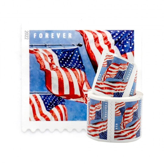 2022 US Flags Forever First Class Postage Stamps Foreverstamp
