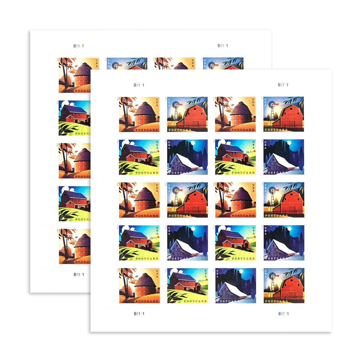 2021 Barns Postcard Forever First Class Postage Stamps (For Postcard Only) Foreverstamp