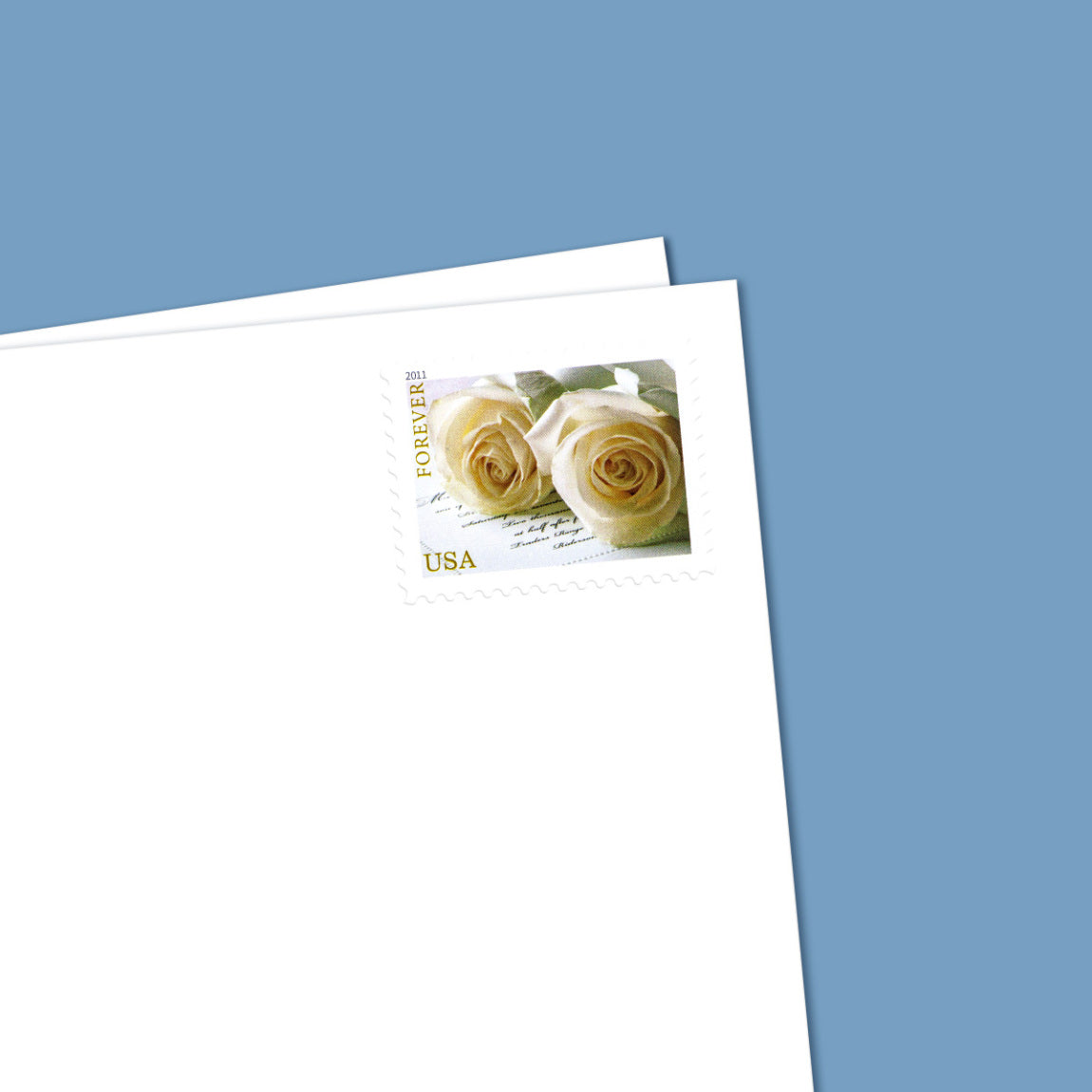 2011 Wedding Roses Commemorative Forever First Class Postage Stamps Foreverstamp