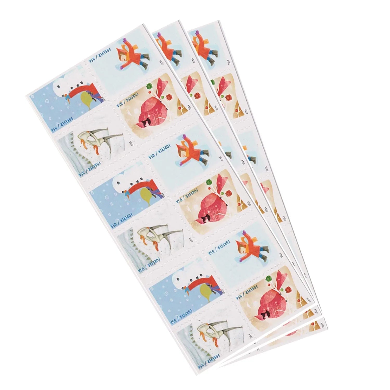 2014 Winter Fun Forever First Class Postage Stamps Foreverstamp