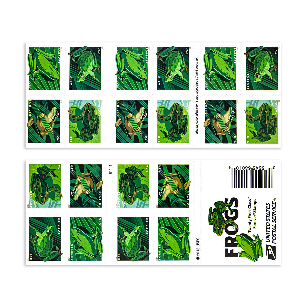 2019 Frogs Forever First Class Postage Stamps Foreverstamp