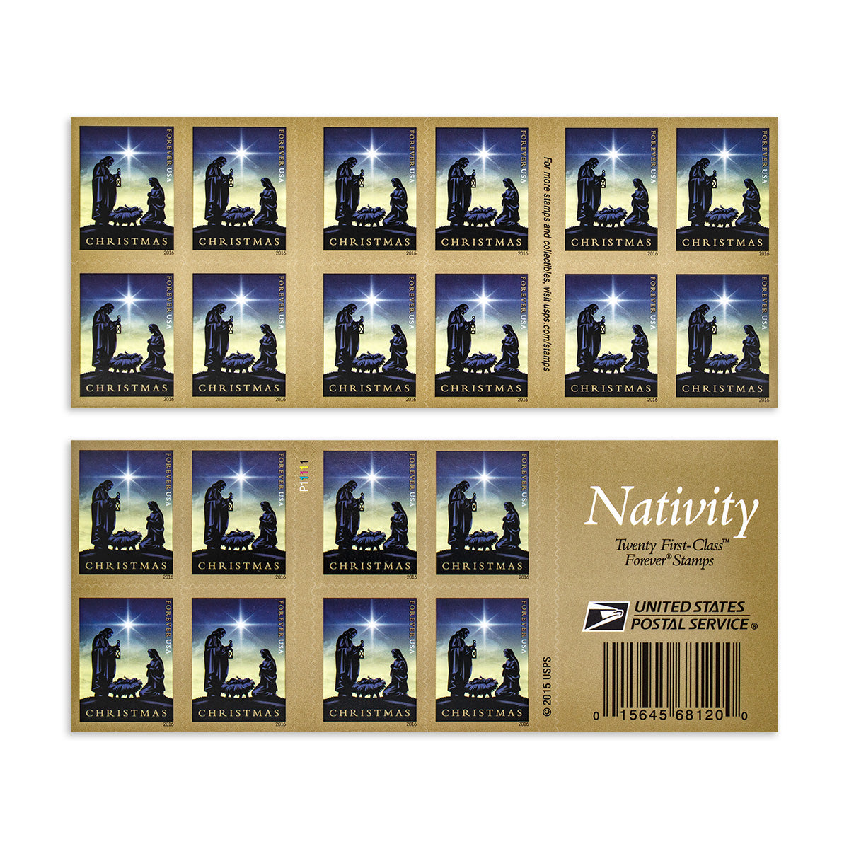 2016 Nativity Forever First Class Postage Stamps Foreverstamp