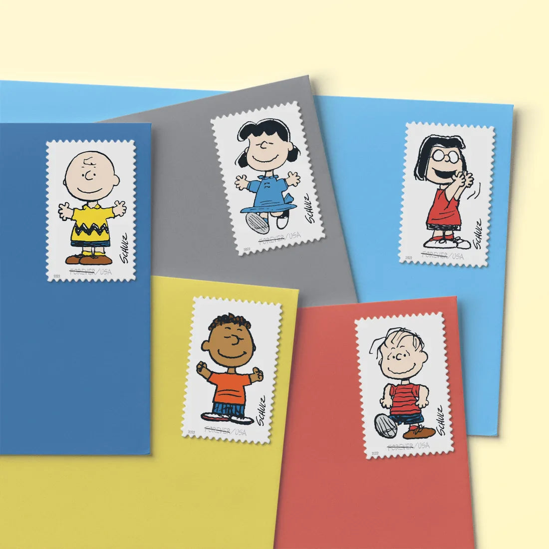 2022 Centennial of Cartoonist Charles M. Schulz's Birth With New Forever First Class Postage Stamps Foreverstamp