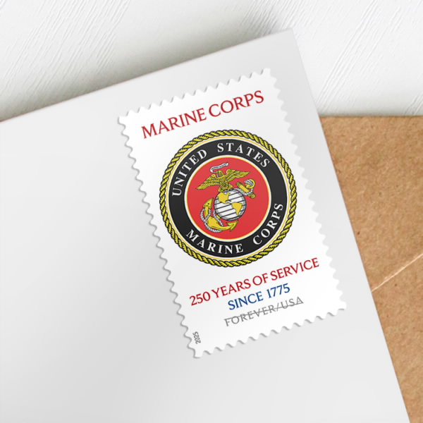 2025 U.S. Marine Corps of 20 250th  Forever First Class Postage Stamps USPostageHub
