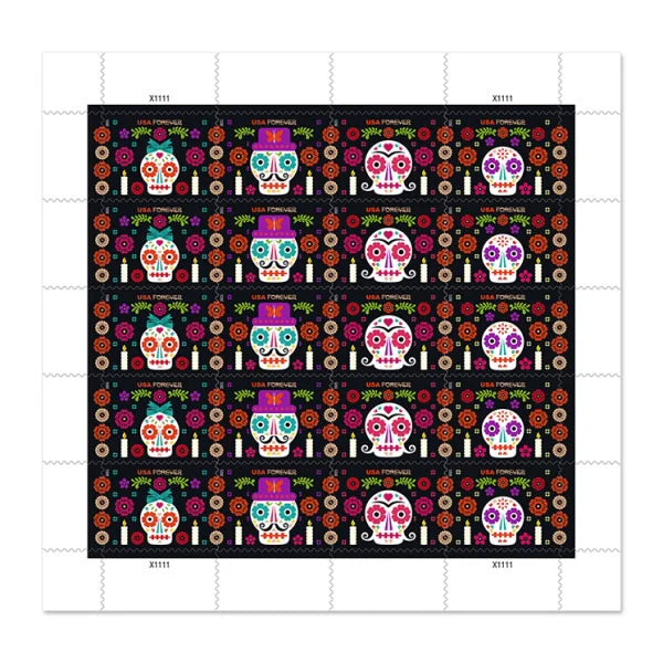 2021 Day of the Dead Forever First Class Postage Stamps Foreverstamp