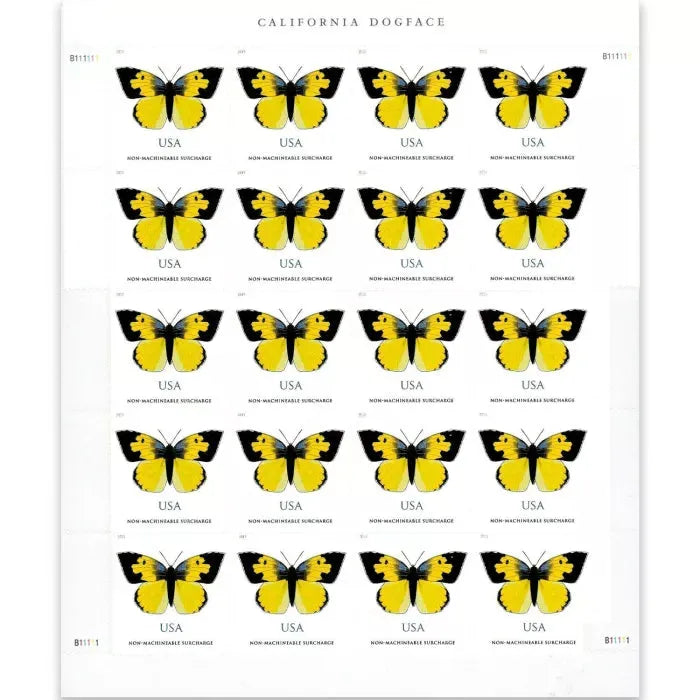 2019 California Dogface Butterfly Forever First Class Postage Stamps Foreverstamp