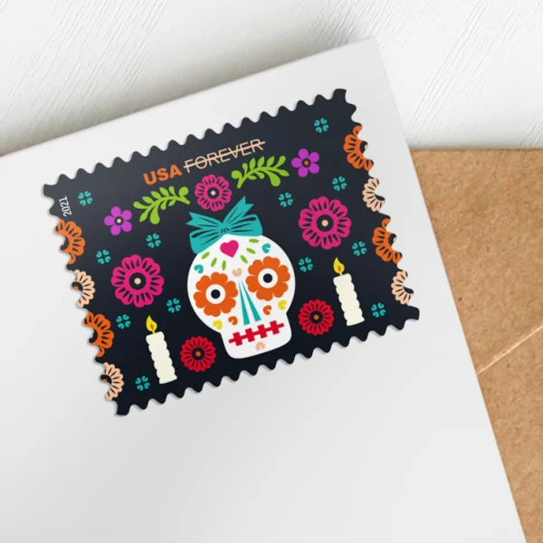 2021 Day of the Dead Forever First Class Postage Stamps Foreverstamp