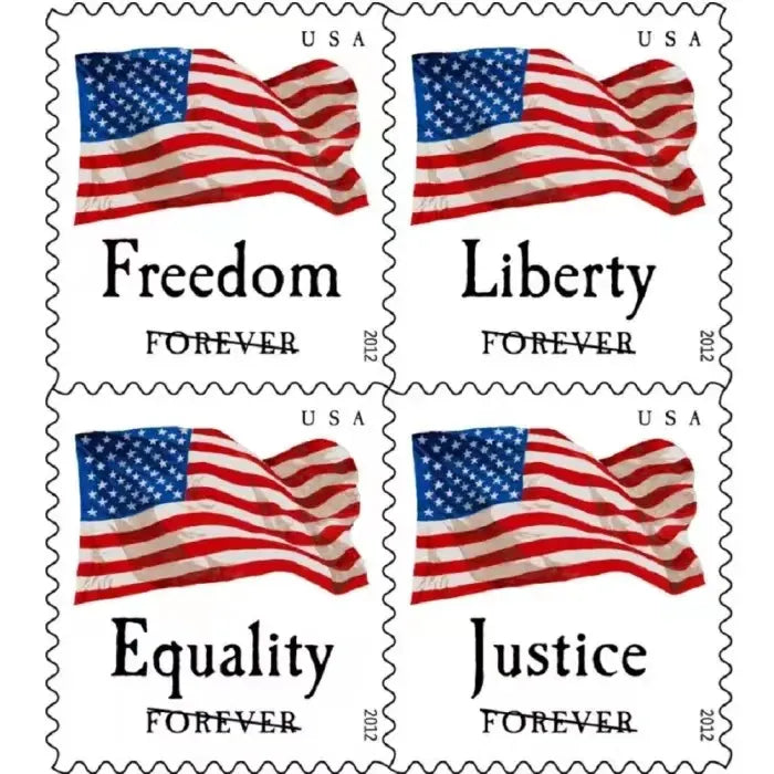 2012 Four Flags Forever First Class Postage Stamps Foreverstamp