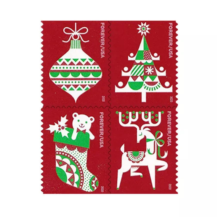 2020 Holiday Delights Christmas Forever First Class Postage Stamps Foreverstamp