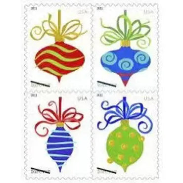 2011  Contemporary Christmas: Holiday Baubles Forever First Class Postage Stamps Foreverstamp