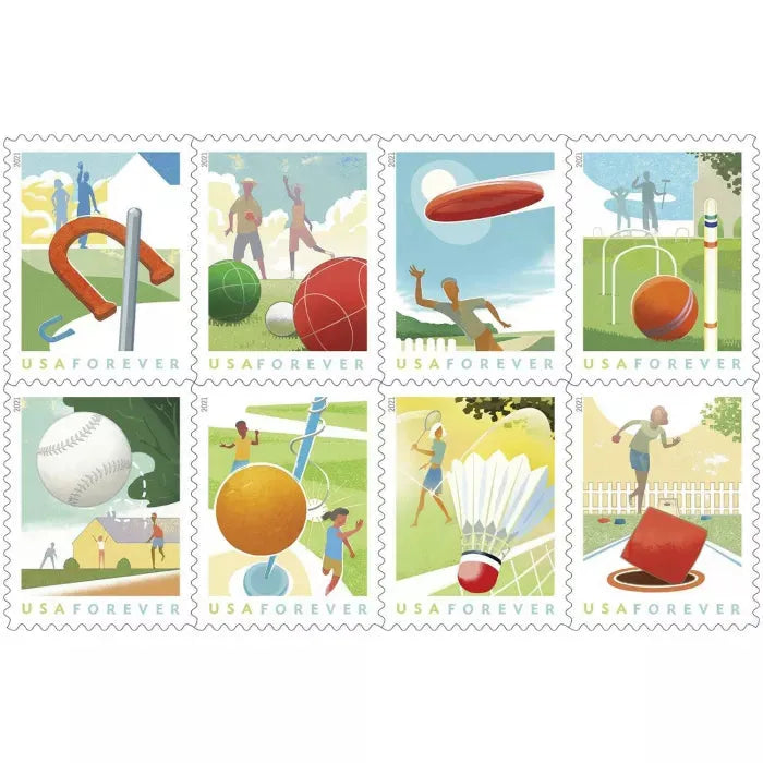 2021 Backyard Games Forever First Class Postage Stamps Foreverstamp