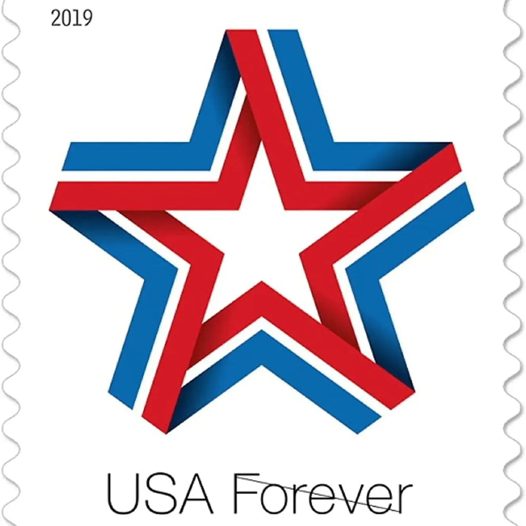 2019 Star Ribbon Forever First Class Postage Stamps Foreverstamp