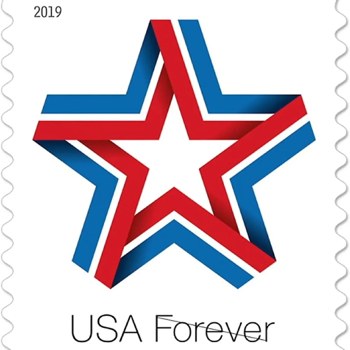 2019 Star Ribbon Forever First Class Postage Stamps Foreverstamp