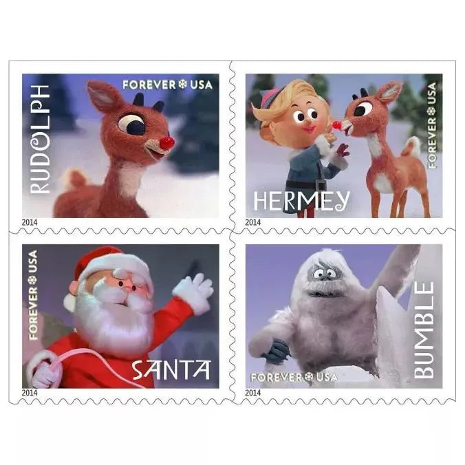 2014 Rudolph the Red-Nosed Reindeer Forever First Class Postage Stamps Foreverstamp