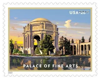 2022 Palace of Fine Arts Express Priority Stamps Foreverstamp